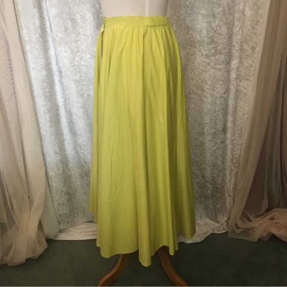 Greenleaf   Maxi Green Skirt 100% cotton. Size Small Vintage rare Unique - Picture 2 of 7